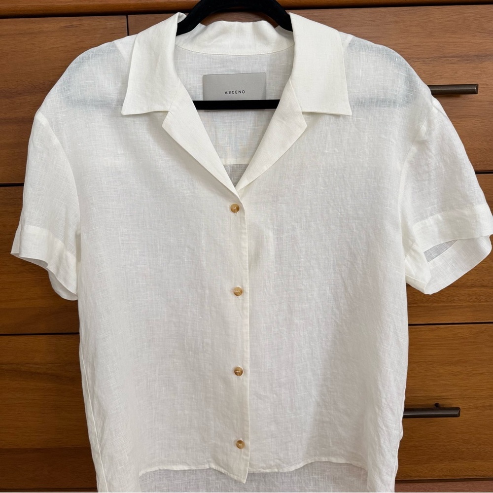 ASCENO Prague Shirt Organic Linen